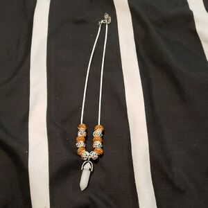 Elegant Beaded Necklace with Pendant
